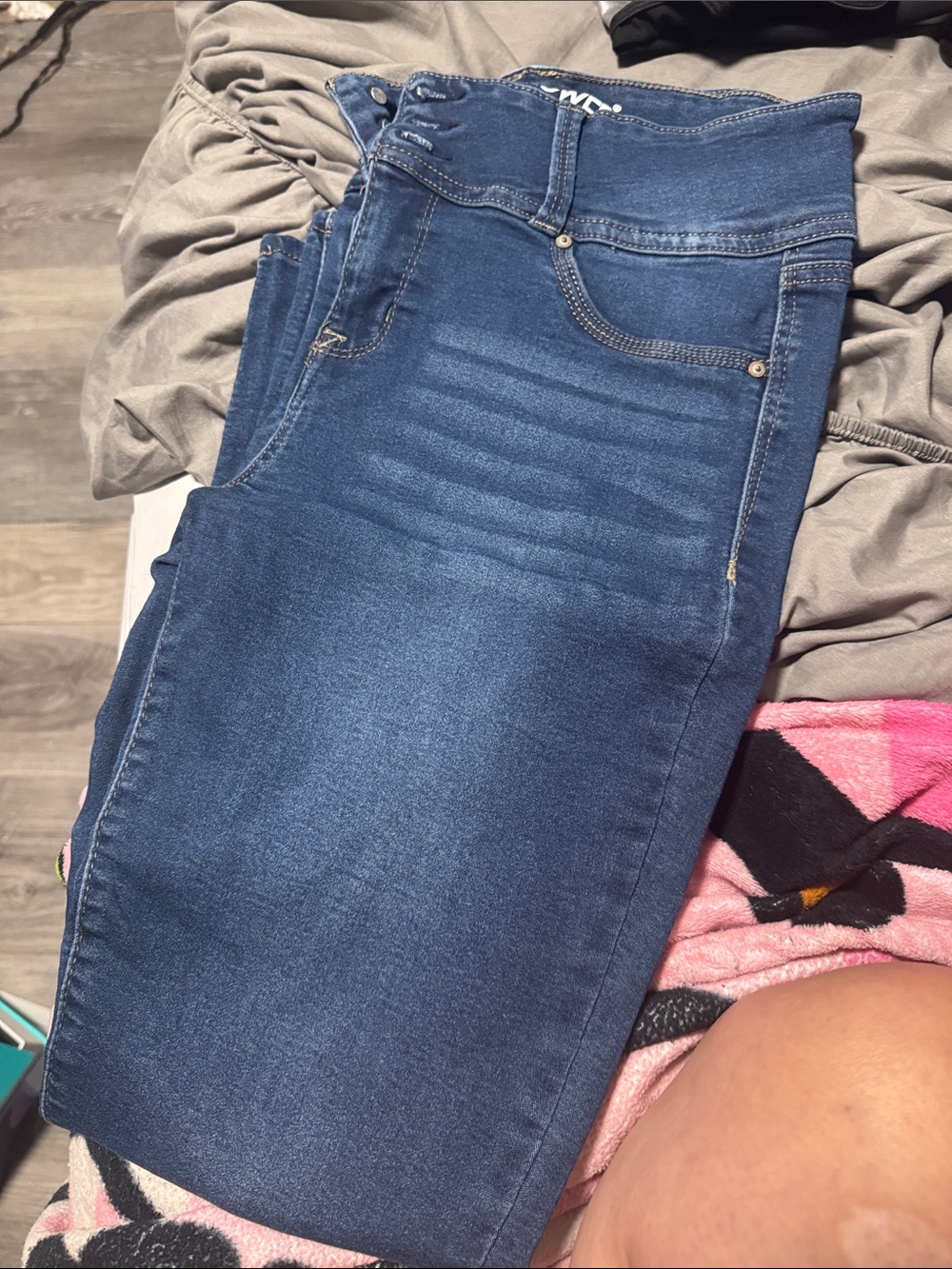 Wallflower High-Rise Blue Stretch Jeans